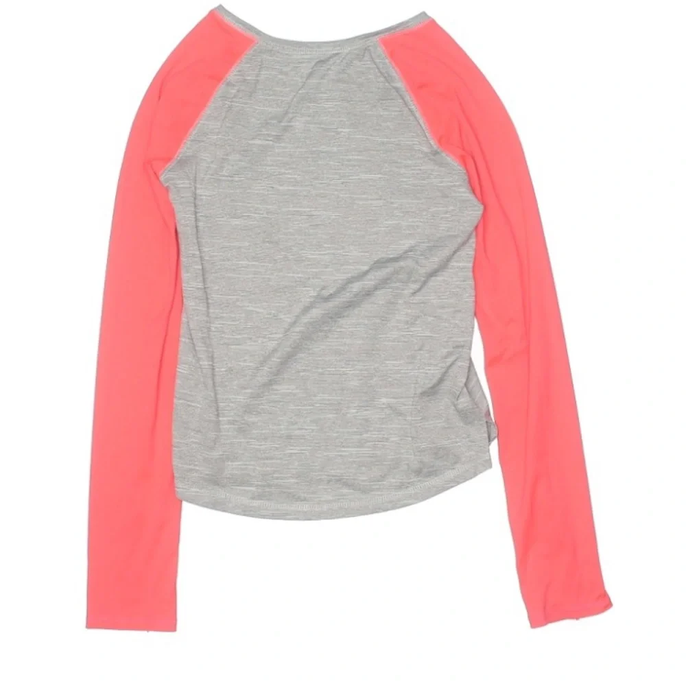 Old Navy grey w pink long sleeves top NWOT sz G 14